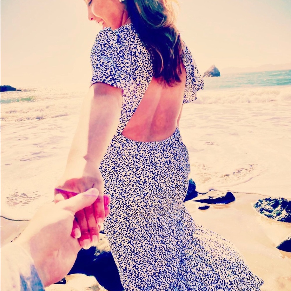 Forever 21 backless long dress